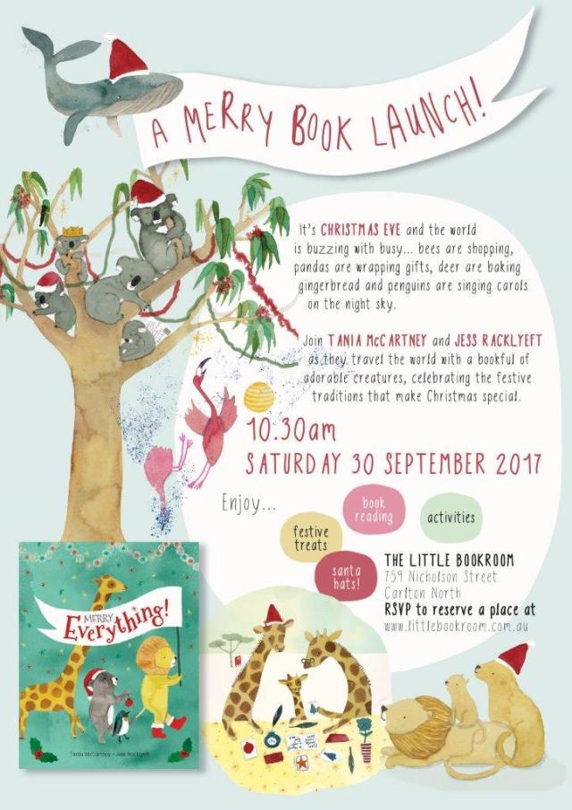 Merry Everything Book Launch poster smallest